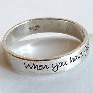 SS "Everthing is Possible Ring" Size 6 1/2